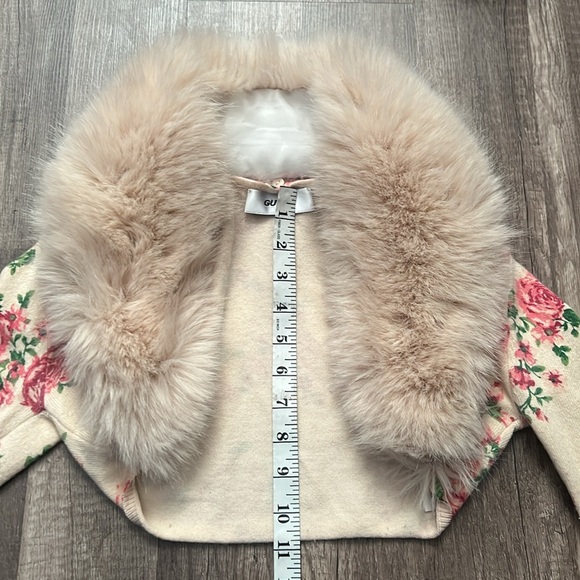 DANIELLE GUIZIO NY Bolero Faux Fur sweater - Picture 8 of 9